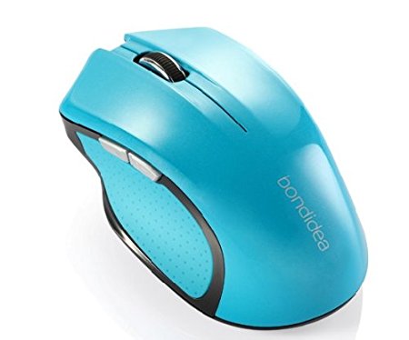 Bondidea N86 Wireless Mouse for PC and MAC (Blue)