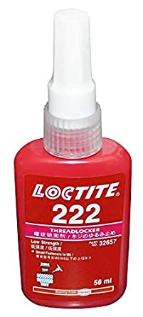 LOCTITE 222 Low Strength - THREADLOCKER - All Metal Adhesive - Glue 50 ML