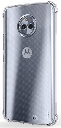 Moto X4 Case, CASEVASN [Shockproof] Anti-Scratches Flexible TPU Gel Slim Fit Soft Skin Silicone Protective Case Cover For Motorola Moto X4 (Clear)