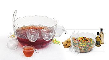 CreativeWare Punch/Salad Bowl 16-Piece Set