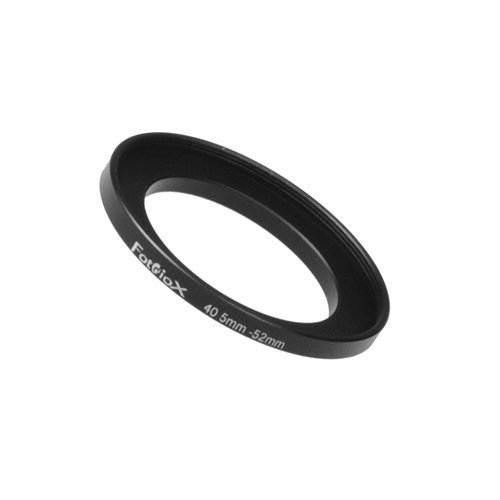 Fotodiox Metal Step Up Ring Filter Adapter, Anodized Black Aluminum 40.5mm-52mm, 40.5-52 mm