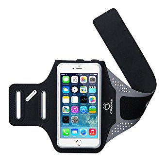 CRONA Sports Armband Breathable Waterproof Workout Armband for iPhone 5/5s/SE/6/6s/6Plus Samsung S5/S6/S7 Sony Z4/Z5 etc up to 5.5'' Applicable