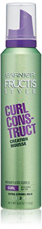 Garnier Fructis Style Curl Construct Creation Mousse, Curly Hair, 6.8 oz.
