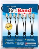 Bed Band Bed Sheet Holder Gripper Suspender and Strap - Black 1 Pack 4 Bands