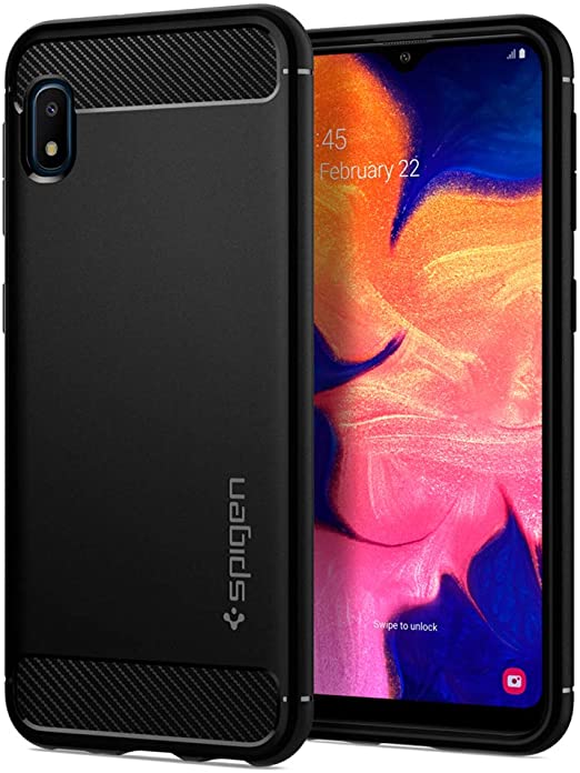 Spigen Rugged Armor Designed for Samsung Galaxy A10e Case (2019) - Matte Black