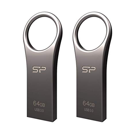 Silicon Power 64GB 2 Pack USB 3.0 Flash Drive, Jewel J80