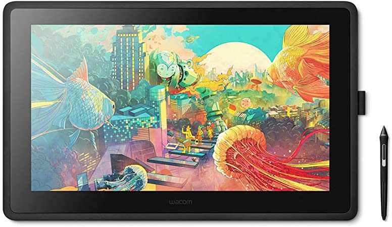 Wacom Cintiq 22 Creative Pen Display including adjustable Stand —for on screen Illustrating and Drawing, with 1920 x 1080 Full HD Display and Pro Pen 2 Pen Precision, Windows & Mac Compatible