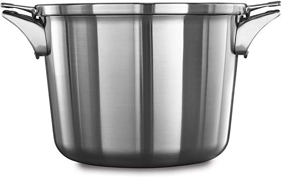 Calphalon Premier Space Saving Stainless Steel 8qt Stock Pot with Cover