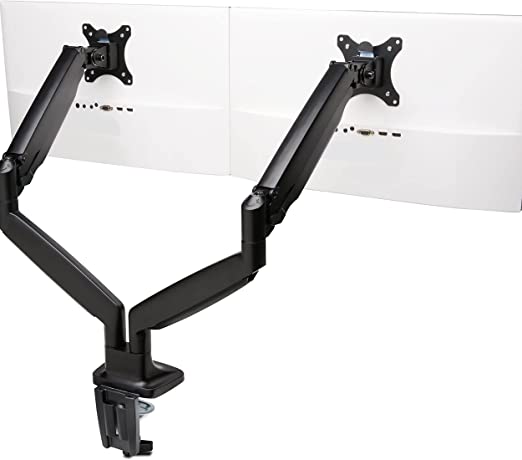 Kensington SmartFit One-Touch Height Adjustable Dual Monitor Arm, Black