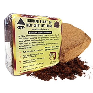 Coconut Coir Fiber - 4 Pack of Convenient Blocks - All Natural and Environmentally Friendly Coconut Peat