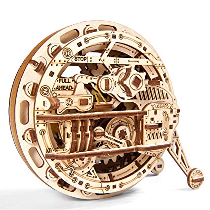 Ugears Monowheel 3D Mechanical Wheel, Wooden Model for Self Assembling, DIY, Brainteaser, Best Gift