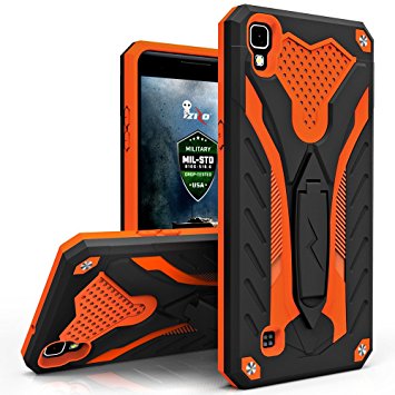 LG Tribute HD Case, Zizo [Static Series] Shockproof [Military Grade Drop Tested] w/Built-in Kickstand [LG Tribute HD Heavy Duty Case] Impact Resistant