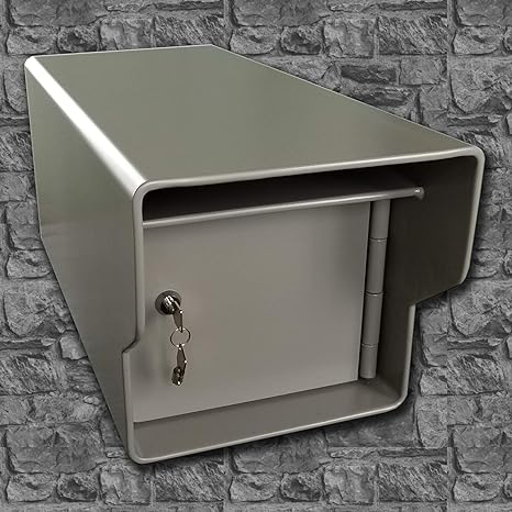 Fort Knox Mailbox Small Standard Mailbox - Slate Gray