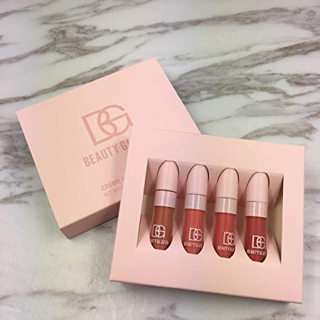 Limited Edition 4 pc nude brown pink matte liquid cream lipstick pack