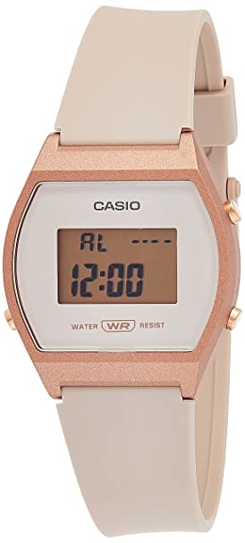 Casio Vintage Series Digital Rose Gold Dial Unisex-Adult Watch-LW-204-4ADF