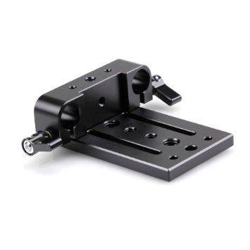 SmallRigreg Camera Mounting Plate Tripod Mounting Plate with 15mm Rod Clamp Railblock for Rod Support  Dslr Rig Cage - 853
