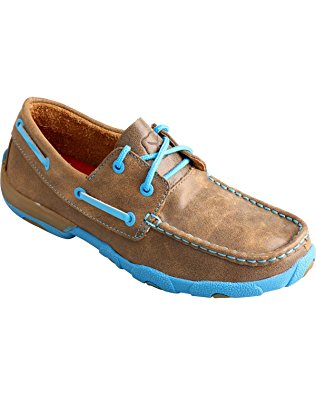 Twisted X Women's Driving Moc Cobalt Blue Accents