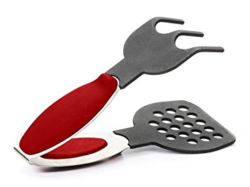 Aroma Bakeware Silicone Waffle Tongs, Red