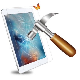 iAnder iPad mini 4 Screen Protector - Premium Tempered Glass Screen Protector for iPad mini 4  03mm thickness  25D Rounded Edge  Industry 12H Hardness with Oleophobic Coating