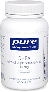 Pure Encapsulations - DHEA (Micronized) 10 mg. - Hypoallergenic Dehydroepiandrosterone Supplement- 60 Capsules