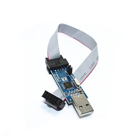 HiLetgo 51 AVR ATMEGA8 Programmer USBasp USB ISP 10 Pin USB Programmer 3.3V/5V with Cable