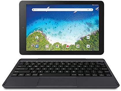 RCA 10" Viking Pro (2-in-1) Laptop Tablet with Detachable Keyboard - 32GB | Android 8.1 (Go Edition) - (RCT6A03W13F1H) (Charcoal)