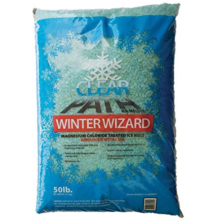 FDC Winter Wizard | Calcium Magnesium Acetate and Magnesium Chloride Ice Melt | Snow Melt & De-icer (50lb Bag)