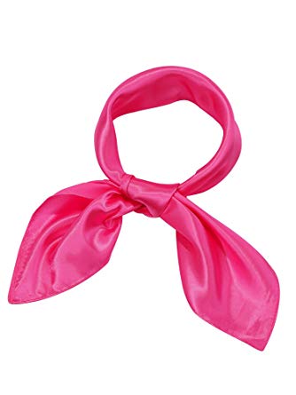 Satinior Chiffon Scarf Square Handkerchief Satin Ribbon Scarf Neck Scarf for Women Girls Ladies Favor