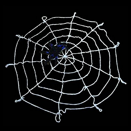 9.85ft hHalloween Spiders Web，Giant Spiders Webs for Outdoor Halloween Decorations( White)