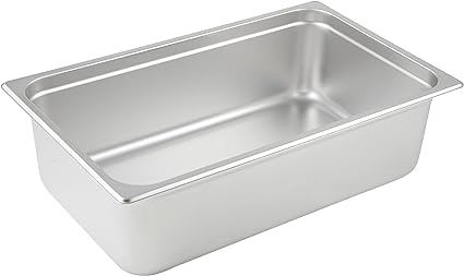 Winco 6-Inch Anti-Jamming Steam Pan, Full, 24-Gauge