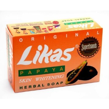Likas Papaya Soap 4 Bars Great for Acne, Blemishes, Whitening Herbal Soap
