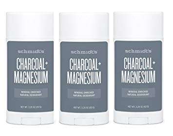 Schmidts Deodorant Charcoal   Magnesium Deodorant 3.25 oz (Pack of 3)