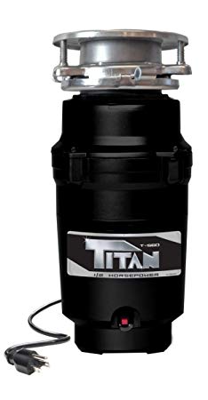 Titan T-560 Garbage Disposal, 1/2 HP - Economy, black