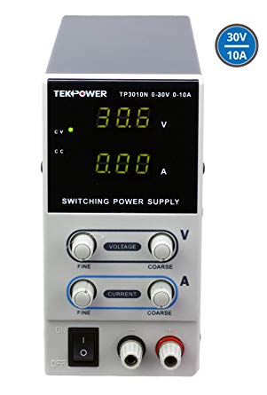 Tekpower TP3010N Regulated DC Variable Power Supply, 0-30V at 0-10A …