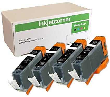 Inkjetcorner Compatible Ink Cartridges Replacement for CLI-226 for use with iX6520 MG5120 MG5220 MG5320 MX882 MX892 (Photo Black, 4-Pack)