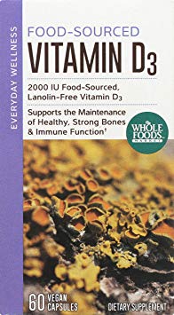 Whole Foods Market, Food-Sourced  Vitamin D3, 60 ct