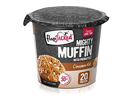 FlapJacked Mighty Muffins, Cinnamon Roll, 12 Pack