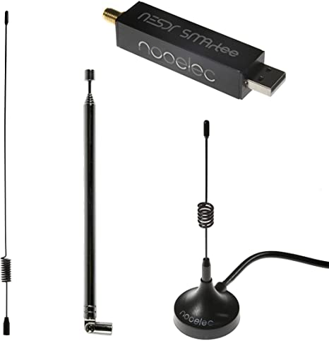 NESDR SMArTee v2 Bundle - Premium RTL-SDR w/ Integrated Bias Tee, Aluminum Enclosure, 0.5PPM TCXO, SMA Input, Antenna Base & 3 Antennas. RTL2832U & R820T2-Based Software Defined Radio (SDR)