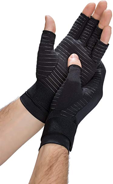 Copper Fit Men's Hand Relief Compression Gloves