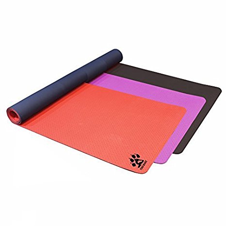 Yogi-Bare® 4mm Yoga mat - Dual layer Eco TPE with breathable holes - Non slip - Studio professional yoga mat