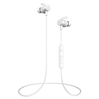 SoundPEATS Bluetooth Earphones, Wireless 4.1 Magnetic Earphones, in-Ear IPX7 Sweatproof Headphones with Mic (Superior Sound with Upgraded Drivers, APTX, 8 Hours Working Time,