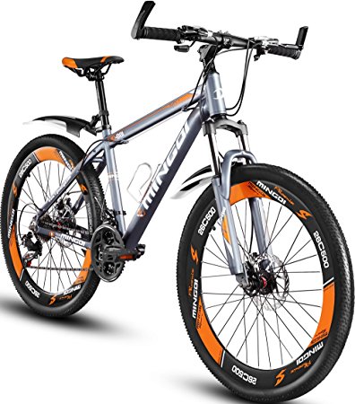 Mountain Bike, MINGDI 26¡± MTB 24 Speed Bicycle with Disc Brakes (26INCH)