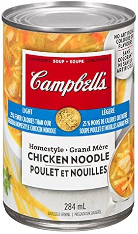 Campbell's Light Homestyle Chicken Noodle Soup, 284ml