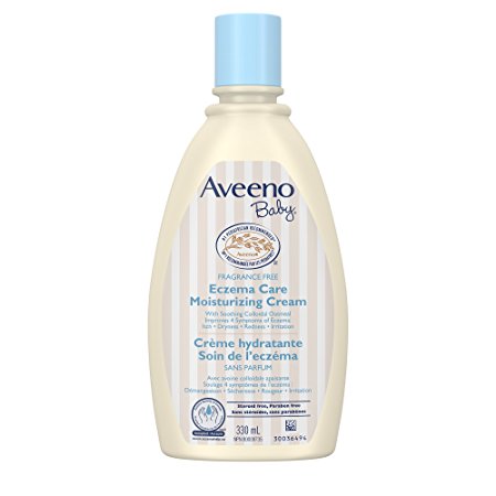 Aveeno Baby Eczema Care Moisturizing Body Cream, Ceramides, Paraben Free, Collodial Oatmeal, 330ML