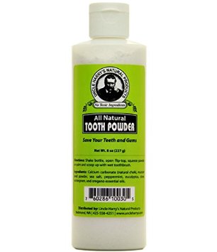 Uncle Harry's Natural Tooth Powder (8 Oz)