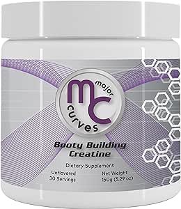 Booty Building Creatine Powder for Women - Micronized Monohydrate The One Sol ution for Maximum Absorption and Gains - Unflavored Perfect Peach Booty and Bum Builder