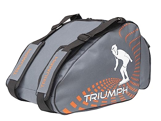 Triumph KB-611 Grey Nylon, Polyester Skating Bag for Inline Skates (Size 15"X11"X11")