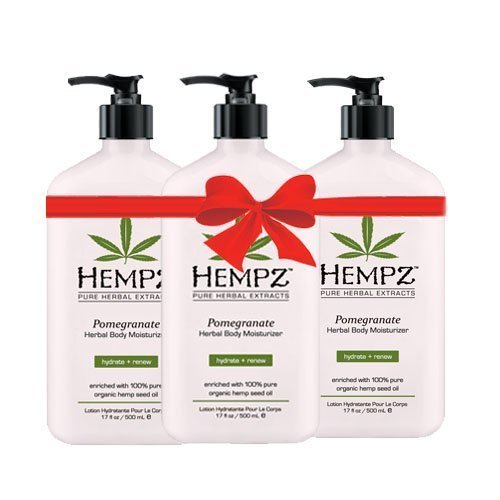 Hempz Pomegranate Herbal Body Moisturizer 17 oz (3 pack)