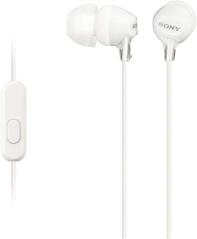 SONY sealed inner ear receiver MDR-EX15AP/W White