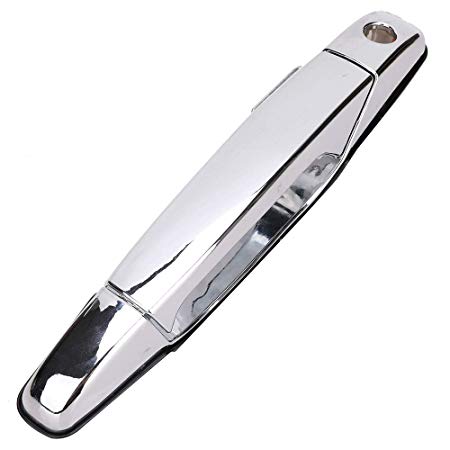 Exterior Chrome Door Handle, Front Left Driver Side, Fit for 2007-2014 Cadillac Escalade Chevy Avalanche Silverado Suburban Tahoe GMC Sierra Yukon, Replace # 22738721 84053434 80546